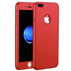 Husa Apple iPhone 7 Plus Full Silicone Rosu foto
