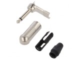 Mufă Jack 6,3mm Tată Mono 90&deg; pe Cablu, Neutrik