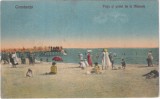 Constanta. Plaja si Podul de la Mamaia (scrisa 1927)