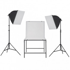 Kit studio foto cu iluminare softbox si masa foto GartenMobel Dekor foto