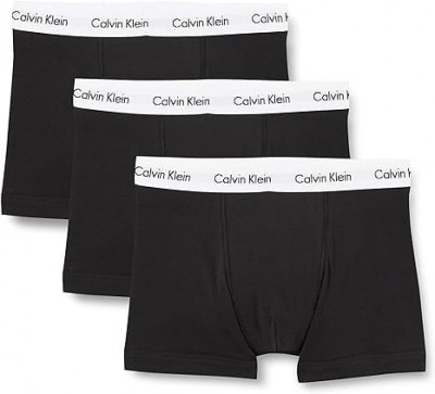 Boxeri Calvin Klein pentru barbati, pachet de 3, negru, Marimea M (81-86cm) - NOU foto