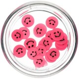 Cumpara ieftin Fimo Nail Art - smiley tăiate, roz