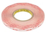 Bandă adezivă acrilică transparentă 12mm x 33m, 3M