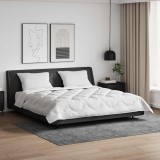 Pilota cu 2 Perne vidaXL, Microfibra, 240x220 cm, Alb - Set 3 Piese, Confortabila, Lavabila