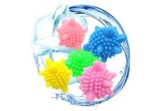 Set 5 bile antiscame pentru mașina de spălat, plastic, multicolor, 5 cm, Oem