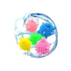 Set 5 bile antiscame pentru mașina de spălat, plastic, multicolor, 5 cm