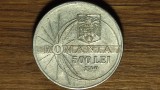 Romania -moneda de colectie istorica- 500 lei 1999 - aniversara eclipsa de soare