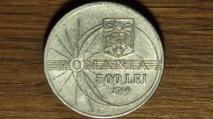 Romania -moneda de colectie istorica- 500 lei 1999 - aniversara eclipsa de soare