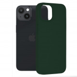 Cumpara ieftin Husa pentru iPhone 14, Techsuit Soft Edge Silicone, Dark Green