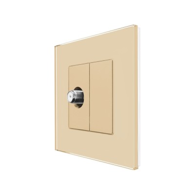 Priza TV Satelit cu Rama din Sticla LUXION SmartElectro IntelligentHouse foto