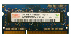 Memorie Ram Laptop Hynix 2GB DDR3 PC3-8500S 1066Mhz HMT325S6BFR8C foto