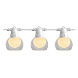 Ghirlanda LED decorativa 8 m cu 10 becuri, lumina calda 3000K, IP44