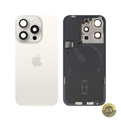 Capac Baterie Apple iPhone 15 Pro Alb (White Titanium) Swap foto