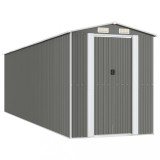 Cumpara ieftin Sopron de gradina, gri deschis, 192x689x223 cm, otel galvanizat