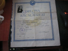 diploma bac an 1977 liceu real umanist branesti ilfov c acte foto