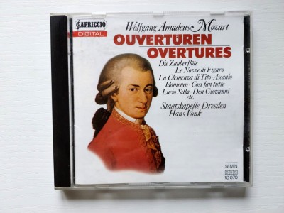 CD: Mozart &amp;ndash; Ouverturi: Nunta lui Figaro, Don Giovanni, Casi Fan Tutte, etc foto