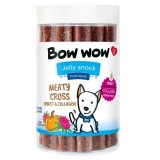 Recompense pentru caini Bow Wow, betisoare de carne cu insecte, colagen si dovleac, 18 buc
