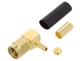 Mufă SMA tată unghi 90&deg; 50&Omega; PTFE