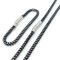 Set Lant+Bratara Inox Ton Negru Argintiu Impletit Cod S102C