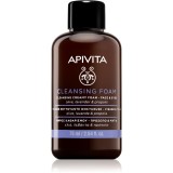 Apivita Cleansing Foam Face &amp; Eyes spuma demachianta cu o textura cremoasa pentru față și ochi 75 ml