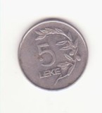 Albania 5 leke 1995, primul an de batere -KM# 76, Sch&ouml;n# 75, Europa