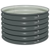 Cumpara ieftin Strat inaltat de gradina, gri 80 x 80 x 44 cm, otel galvanizat