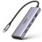 Hub 6in1 Ugreen USB-C la 3xUSB 3.2, 1xHDMI, 1xslot SD, 1xslot TF, Gri