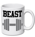 Cana alba personalizata &quot; The Beast &quot;, INOVATIX&reg;. 330ml