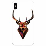 Husa silicon pentru Apple Iphone XS Max, Geometric Tibetan Antelope