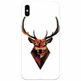 Husa silicon pentru Apple Iphone X, Geometric Tibetan Antelope