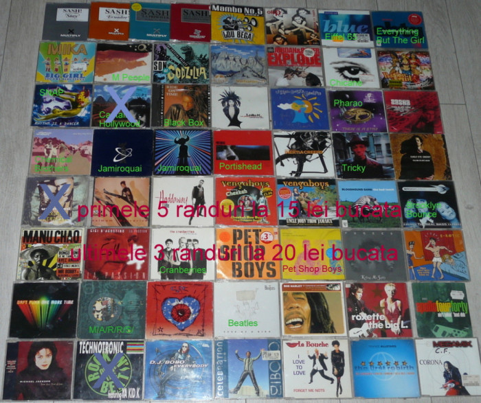 CD single Snap,2Umlimited,Chemical Brother,Haddaway,U96,Black Box,techno trance