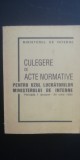 myh 526s - CULEGERE DE ACTE NORMATIVE - ED 1995