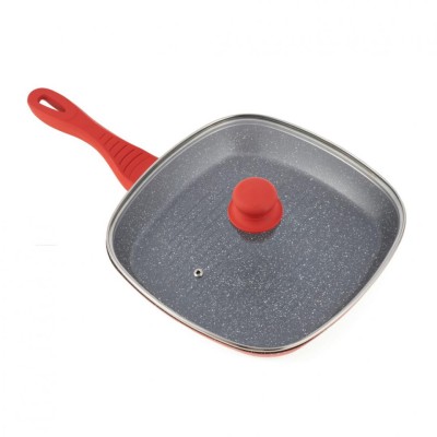 Tigaie grill alu+cap 28x4cm,orange grays foto
