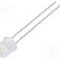 Dioda LED 5mm, alb rece, plat, 2.6...3.6V, LUCKYLIGHT - LL-504WC1E-W2-3P