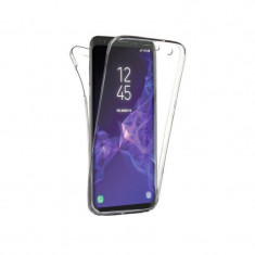 Husa slicon 360 fata+spate Samsung A8 2018, Transparent foto