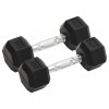 VidaXL Gantere, 2 buc., 8 kg, total fontă