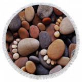 Cumpara ieftin Prosop de plaja Pebble Feet, Oyo Concept, &Oslash;155 cm, policoton, multicolor