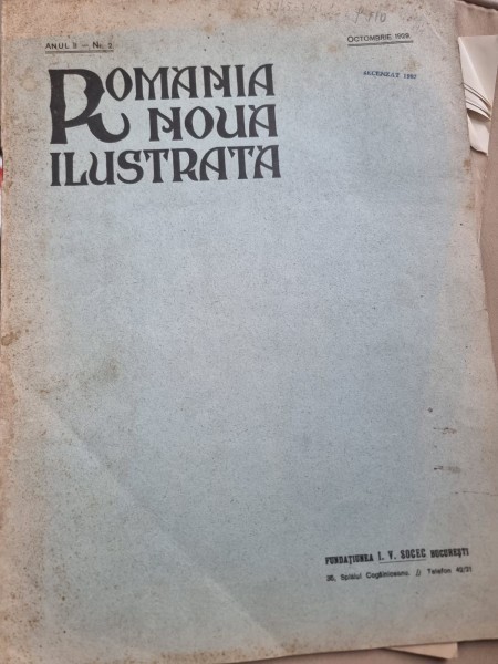Revista Romania Noua Ilustrata nr.2/1929