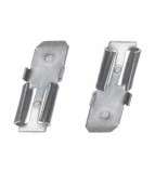 2x Terminal adaptor de prindere pentru baterie cu plumb - de la 4,74 mm la 6,35 mm (F1 la F2), Oem