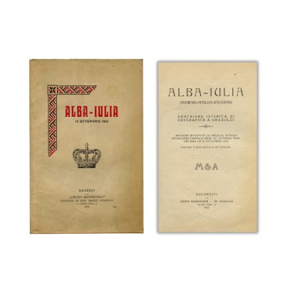 Alba-Iulia, broșură, 1922 foto