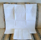 Set 2 Fete de perna, Vintage din bumbac cu insertie de dantela croset