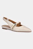 Marc O&#039;Polo balerini de piele PENELOPE 2A culoarea bej, cu toc deschis, 50318781101100