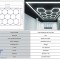 Sistem de Iluminare Plafon Hexagon / HoneyComb 4.02 x 2.91 m Performance AutoTuning