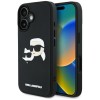 Husa pentru iPhone 16 - Karl Lagerfeld 3D Design (KLHCP16SRBCKCHLK) - Rubber Karl&amp;Choupette
