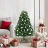 VidaXL Brad de Crăciun artificial cu 150 LED Verde 120 cm PVC și Metal 3395670