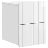 vidaXL Dulap de noapte suspendat Alb foarte lucios 33 x 34,5 x 43 cm 898303