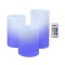 Set 3 Lumanari decorative LED cu telecomanda, ATU-089870