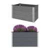 Gossi strat inaltat de gradina, gri, 100 x 50 x 54 cm, wpc
