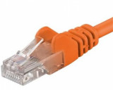 Cablu de retea UTP cat.6 0.25m orange, SP6UTP002E, Oem