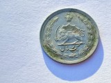 371. Moneda Iran 1 Rial 1966 (thick ١)